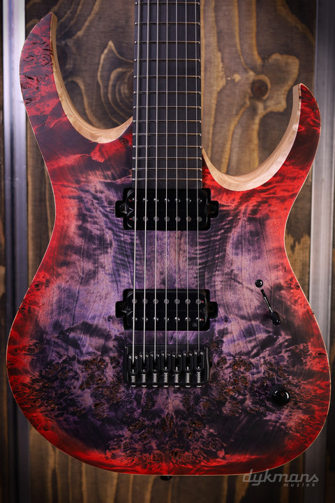 Mayones Duvell Elite 7 Red Purpleburst Out RAW