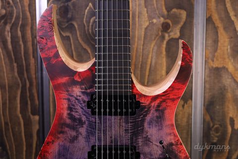 Mayones Duvell Elite 7 Red Purpleburst Out RAW