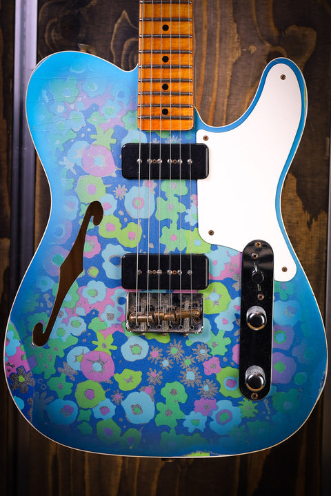 Fender Custom Shop Limited Edition Dual P90 Blue Floral Tele Relic
