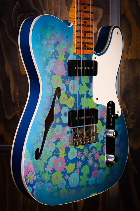 Fender Custom Shop Limited Edition Dual P90 Blue Floral Tele Relic