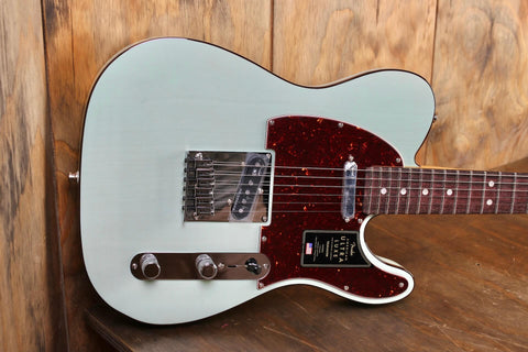 Fender American Ultra Luxe Telecaster Transparent Surf Green Rosewood