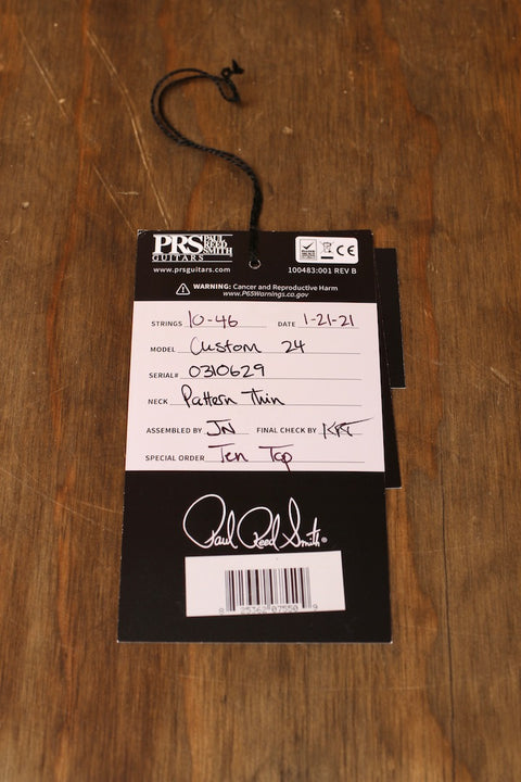 PRS Wood Library Custom 24 Blue Fade (Limited) #0310629
