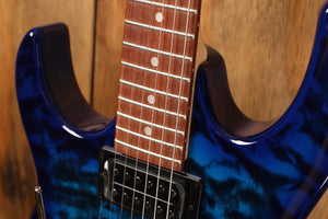Ibanez GRX70QAL Transparent Blue Burst (Left Handed)